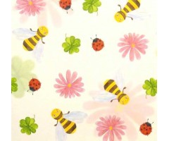 Mustriga kartong A4, 4 lehte - mesilased